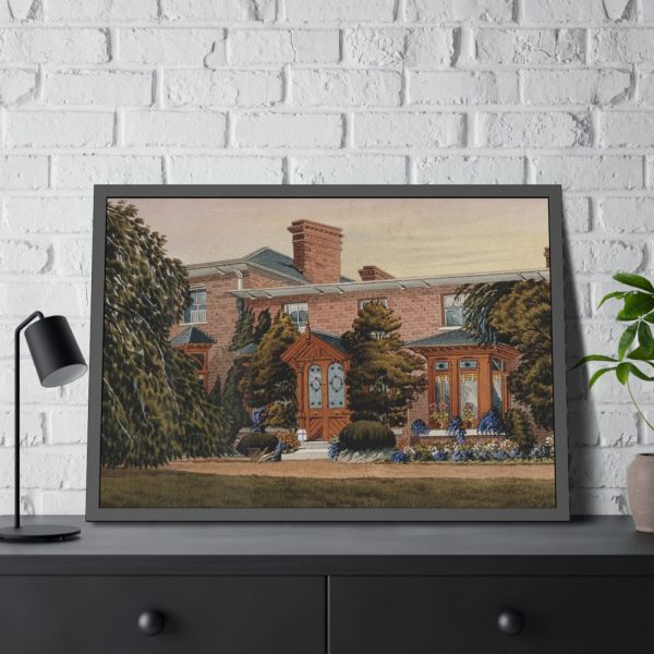 93854-75.jpg Victorian Villa Seen From the Front Framed Poster