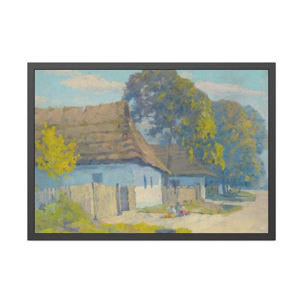 93854-76.jpg Village Motif by Lajos Csordák Framed Poster