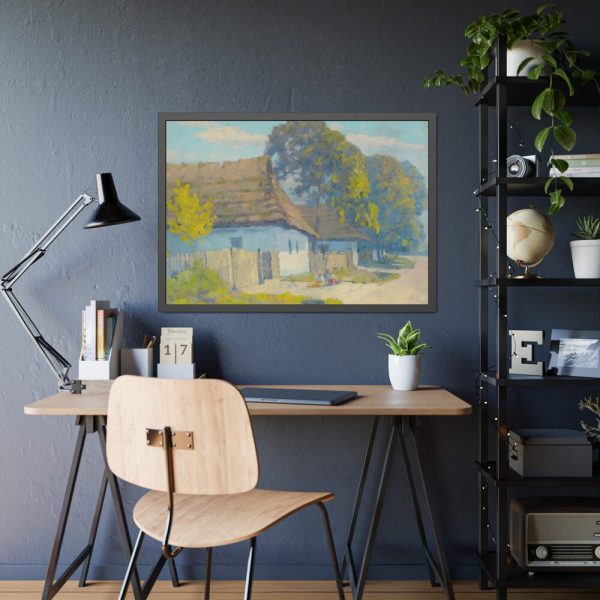 93854-78.jpg Village Motif by Lajos Csordák Framed Poster