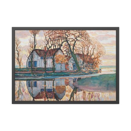 Farm near Duivendrecht by Piet Mondrian Framed Poster