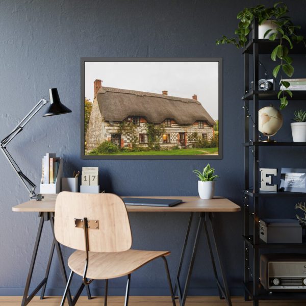 Cozy Country Cottage Framed Poster