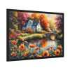 93855-118.jpg Riverside Cottage Framed Poster