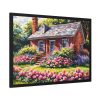 93855-130.jpg Cottage Garden Pink Flowers Framed Poster