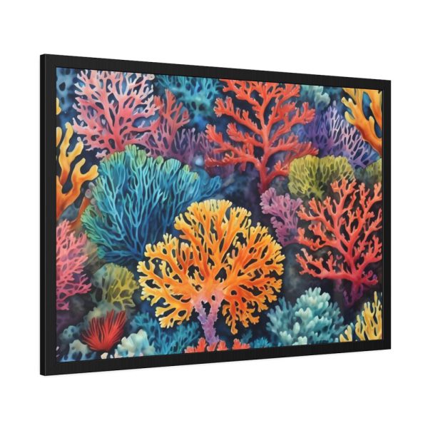Coral Illustration Framed Poster