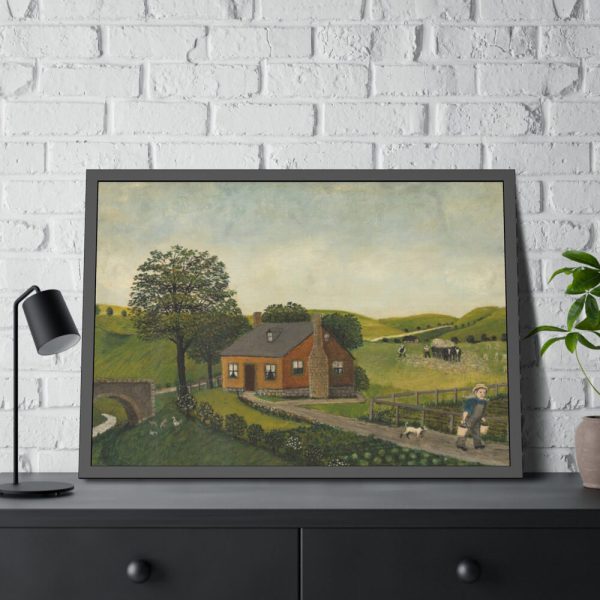 Cottage on the Farm Framed Poster