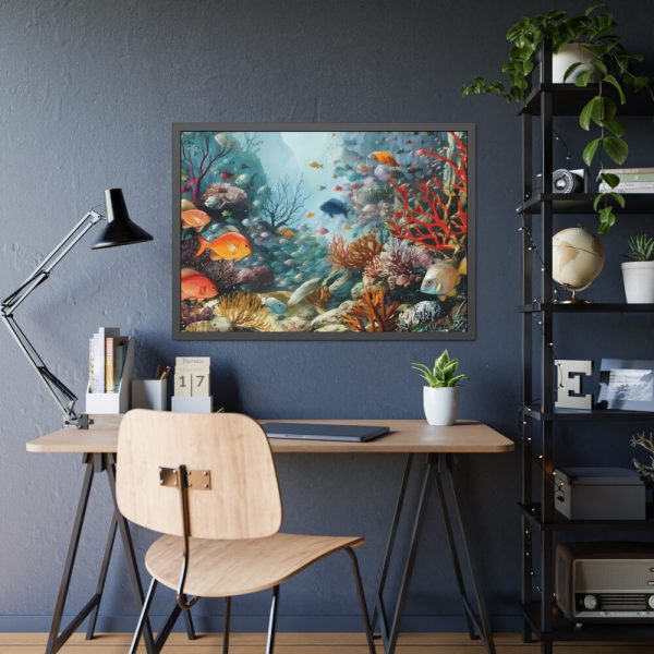 93855-179.jpg Vibrant Marine Life Scene I Framed Poster