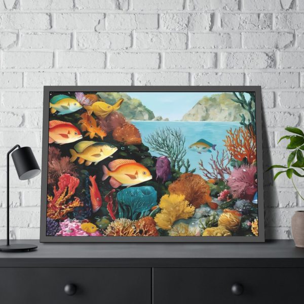 93855-184.jpg Vibrant Marine Life Scene II Framed Poster