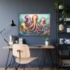 93855-195.jpg Cute Art Of Cartoon Octopuses Framed Poster