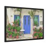 93855-218.jpg Entryway to a Restaurant Framed Poster