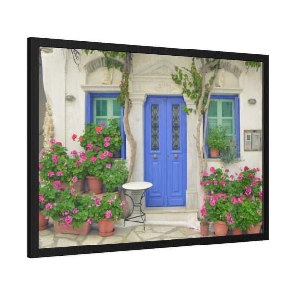 93855-218.jpg Entryway to a Restaurant Framed Poster