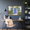 93855-219.jpg Entryway to a Restaurant Framed Poster