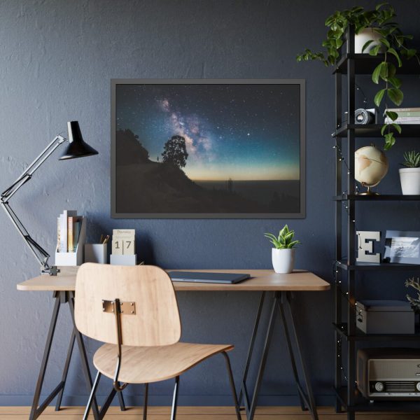 93855-239.jpg Milky Way Background Framed Poster