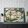 93855-27.jpg Hand Painted Clay Old Framed Poster