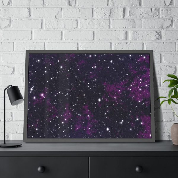 93855-288.jpg Purple Sky Sith Stars Framed Poster