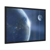 93855-306.jpg Earth Moon Ache Sunrise Framed Poster