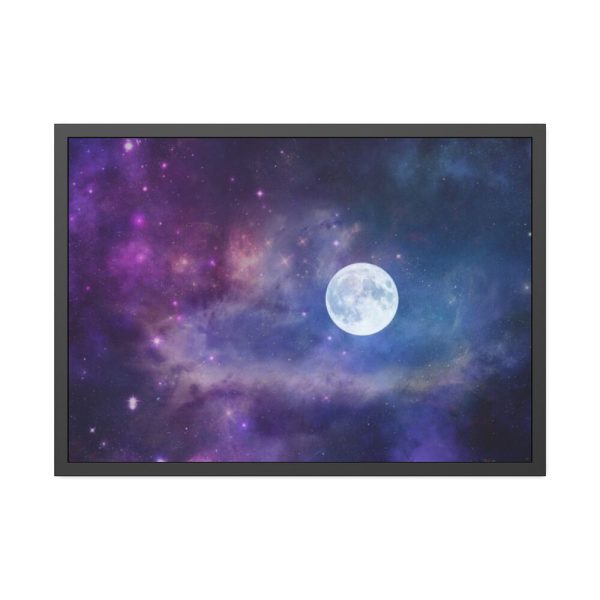 93855-313.jpg Moon Cosmos Stars Sky Framed Poster