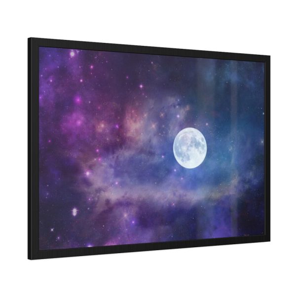 93855-314.jpg Moon Cosmos Stars Sky Framed Poster