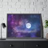 93855-316.jpg Moon Cosmos Stars Sky Framed Poster