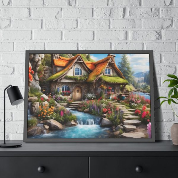 93855-35.jpg Enchanted Mountain Cottage Framed Poster