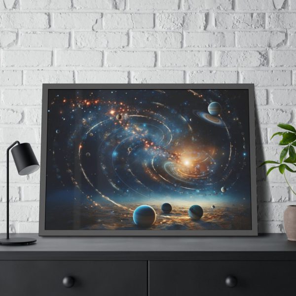 93855-368.jpg Fantasy Illustration of Cosmos Framed Poster