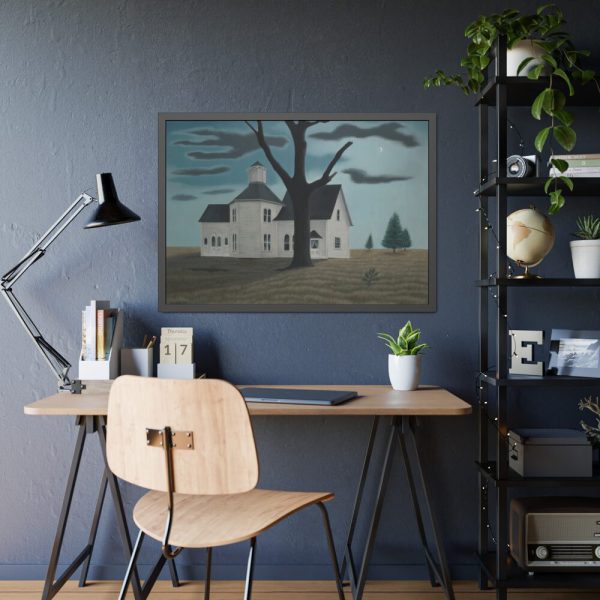 93855-62.jpg Old House, New Moon by George Ault Framed Poster