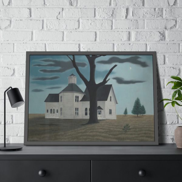 93855-63.jpg Old House, New Moon by George Ault Framed Poster