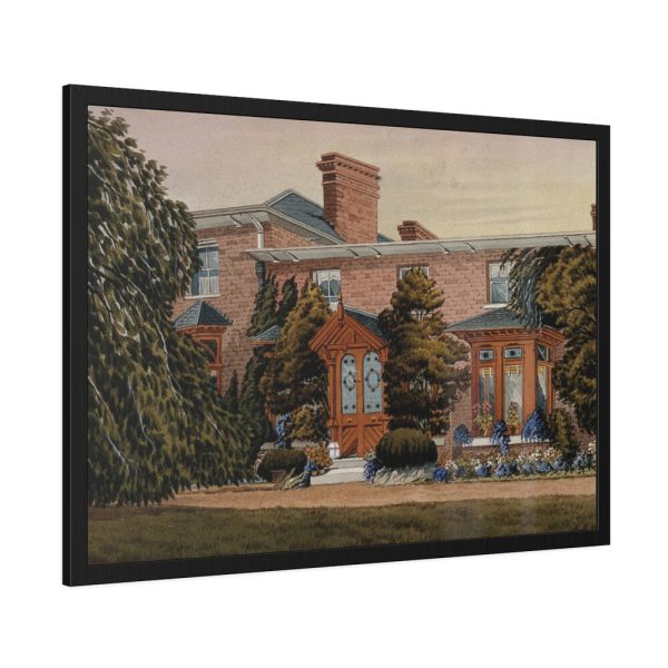 93855-73.jpg Victorian Villa Seen From the Front Framed Poster