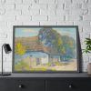 93855-79.jpg Village Motif by Lajos Csordák Framed Poster
