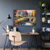 93855-99.jpg Cottage By A River Framed Poster