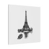 Vintage European Style Eiffel Tower Standard Canvas