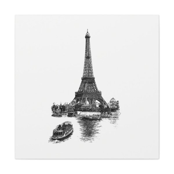 Vintage European Style Eiffel Tower Standard Canvas