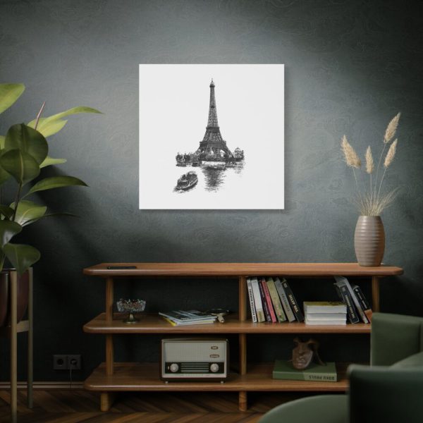 Vintage European Style Eiffel Tower Standard Canvas