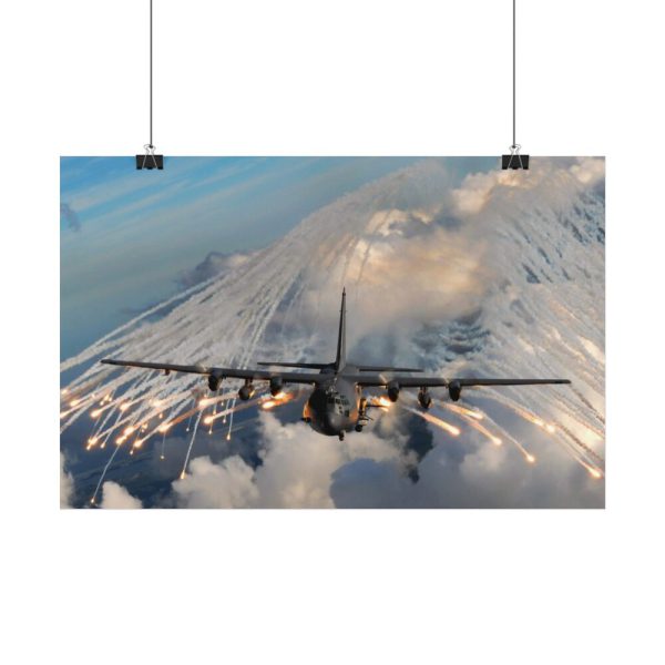 101825-1.jpg Military Aircraft Flares Drop Poster