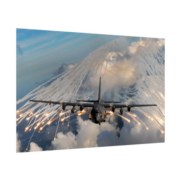 101826-2.jpg Military Aircraft Flares Drop Poster