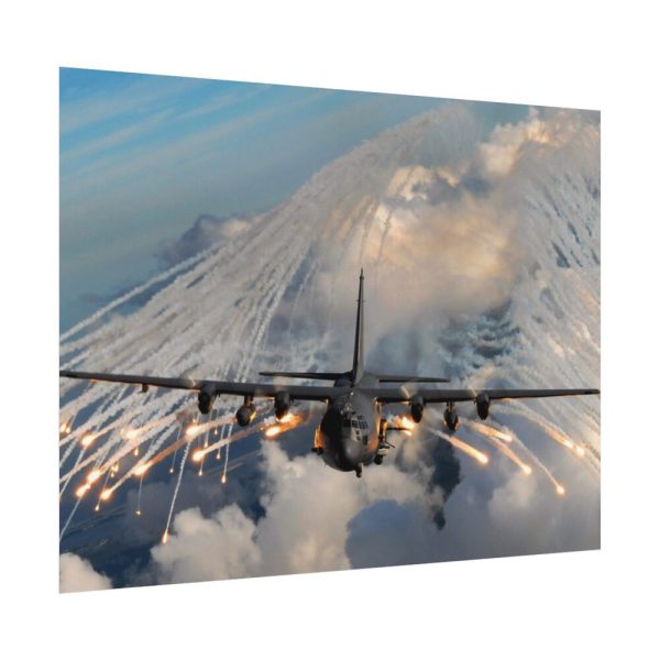 101829-2.jpg Military Aircraft Flares Drop Poster