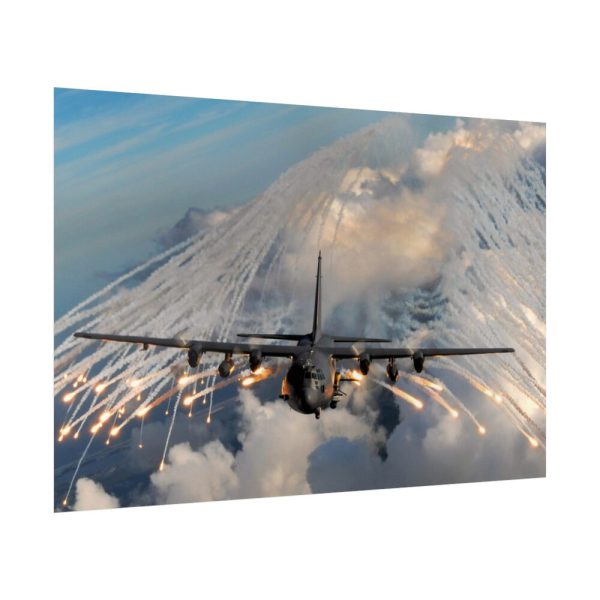 101834-2.jpg Military Aircraft Flares Drop Poster