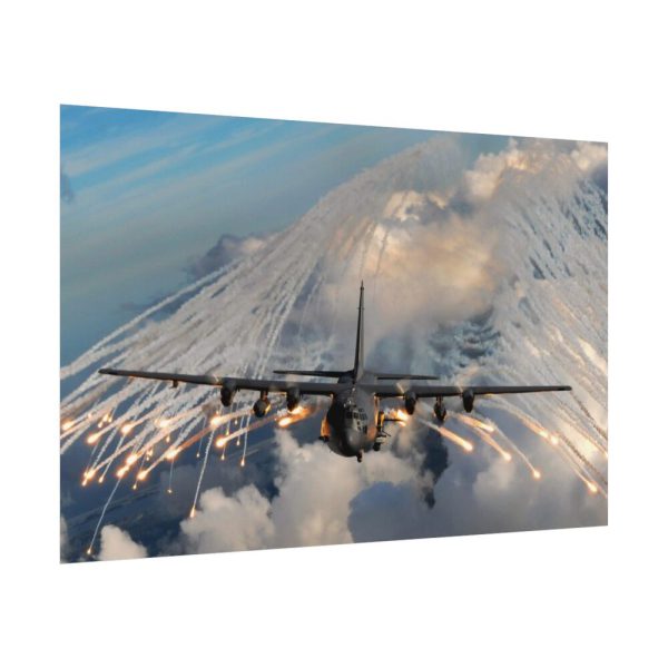101845-2.jpg Military Aircraft Flares Drop Poster