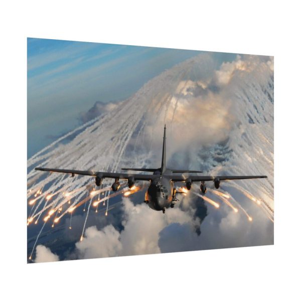 101849-2.jpg Military Aircraft Flares Drop Poster