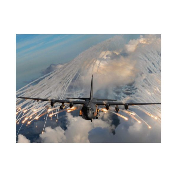 101858.jpg Military Aircraft Flares Drop Poster
