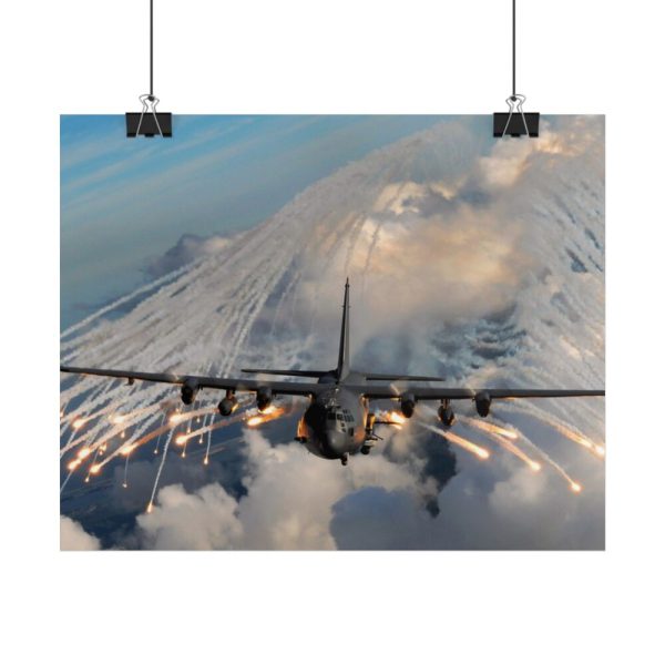 101859-1.jpg Military Aircraft Flares Drop Poster