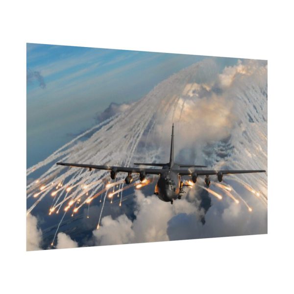 101865-2.jpg Military Aircraft Flares Drop Poster