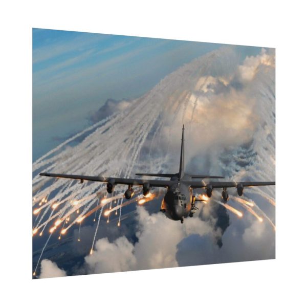 101866-2.jpg Military Aircraft Flares Drop Poster