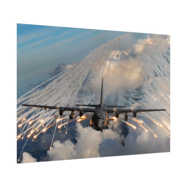 101867-2.jpg Military Aircraft Flares Drop Poster