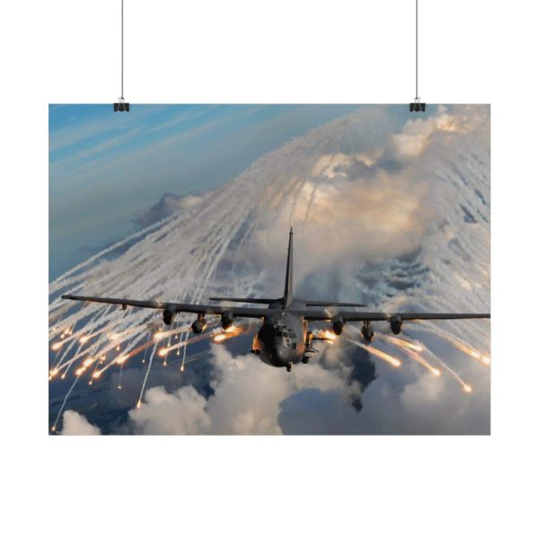 101869-1.jpg Military Aircraft Flares Drop Poster