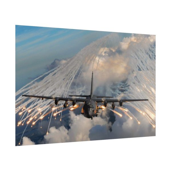 101870-2.jpg Military Aircraft Flares Drop Poster