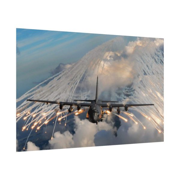 101873-2.jpg Military Aircraft Flares Drop Poster