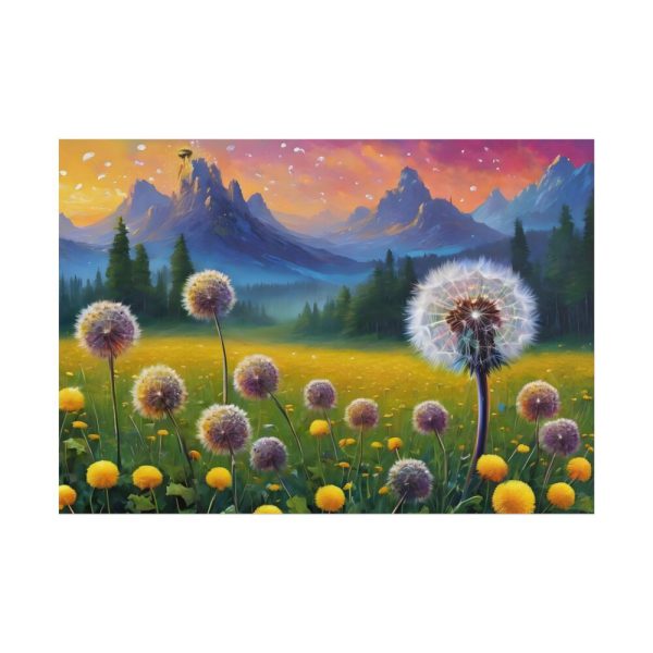 101875-185.jpg Landscape Flower Meadow Dandelions Poster
