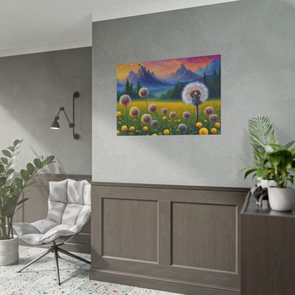 101875-189.jpg Landscape Flower Meadow Dandelions Poster