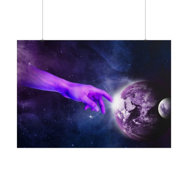101875-21.jpg Surreal Hand Planet Heaven Poster