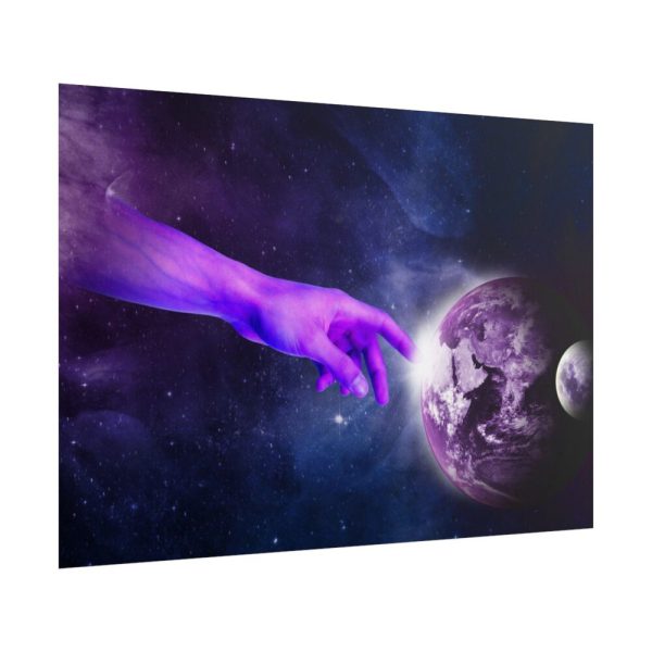 101875-22.jpg Surreal Hand Planet Heaven Poster
